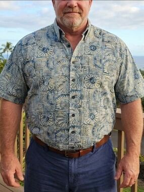 Johari West Hawaiian Shirt Aloha Floral Short Sleeve